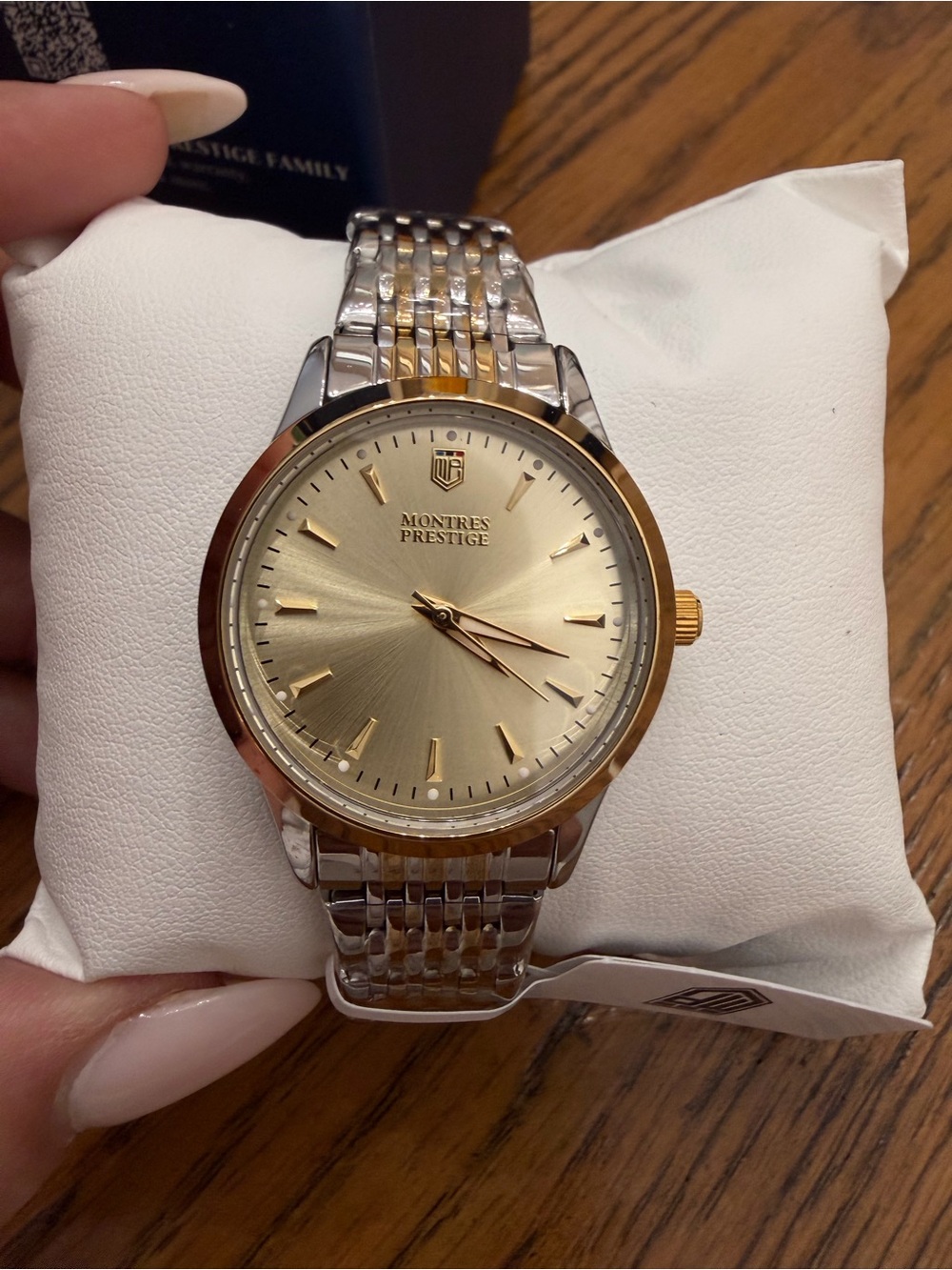 Invicta Montres Prestige Two-Tone Gold Dial Watch